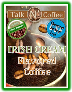 Organic Irish Cream Flavored Fair Trade Coffee Talk N' Coffee