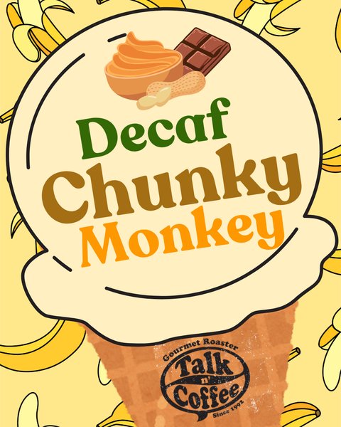 Swiss Water Decaf Chunky Monkey Ice cream