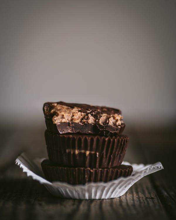 Peanut Butter Cups stacked on top of each other