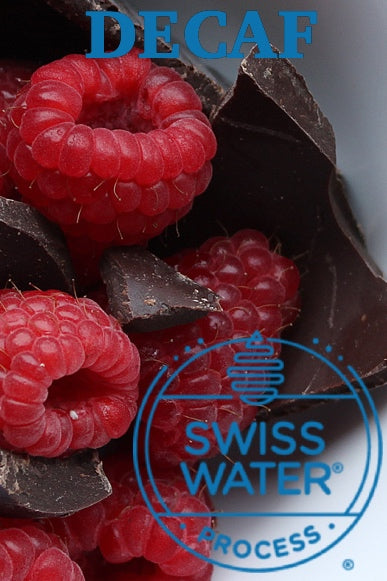 Decaf SWISS WATER Chocolate Raspberry Flavored Coffee Talk N' Coffee