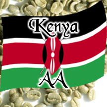 Green Kenya AA Coffee Unroasted Gourmet Beans Talk N' Coffee