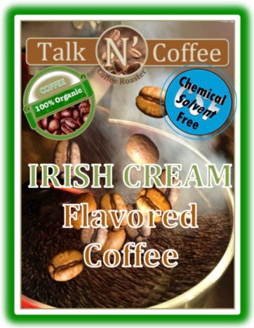 Organic Irish Cream Flavored Fair Trade Coffee Talk N' Coffee